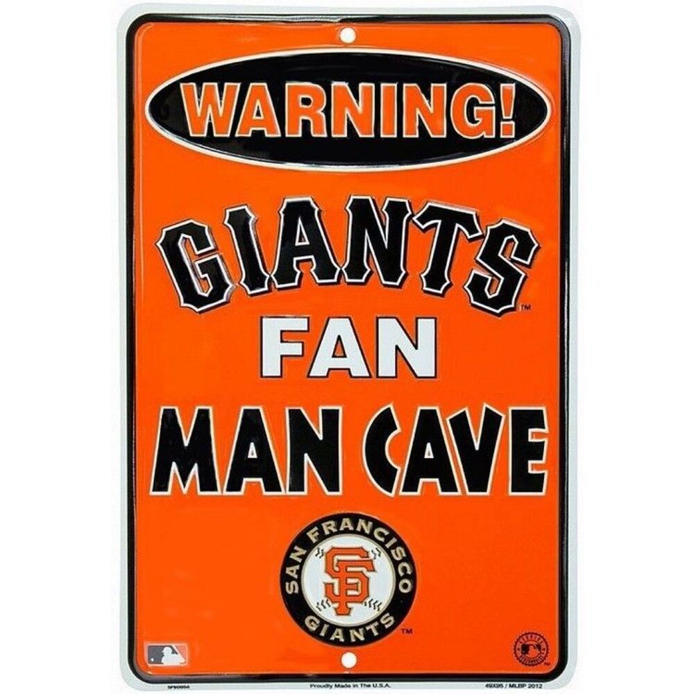 San Francisco Giants MLB Fan Man Cave Parking Sign